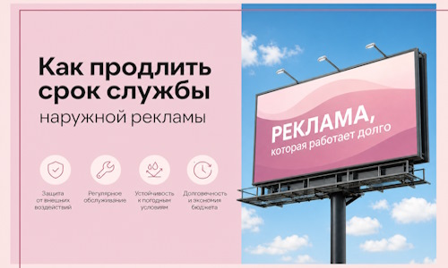 Как продлить срок службы наружной рекламы в  Ирбите