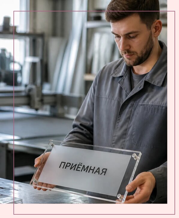 Таблички из оргстекла на заказ в Ирбите от 4287 р. | Аванза-Рбт