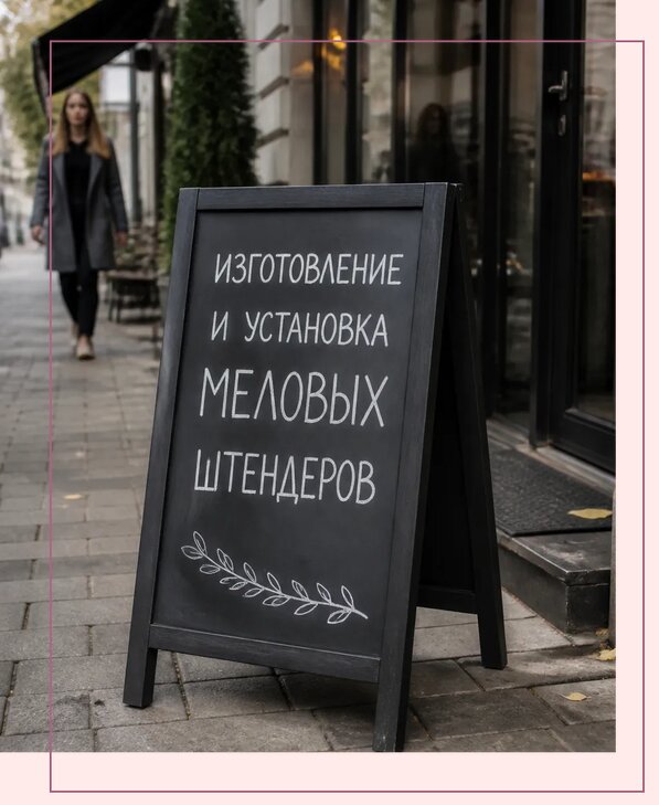 Меловые штендеры в Ирбите по цене от 7145 р. | Аванза-Рбт